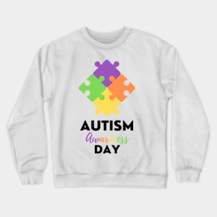 Autism Awareness Day Puzzle Crewneck Sweatshirt